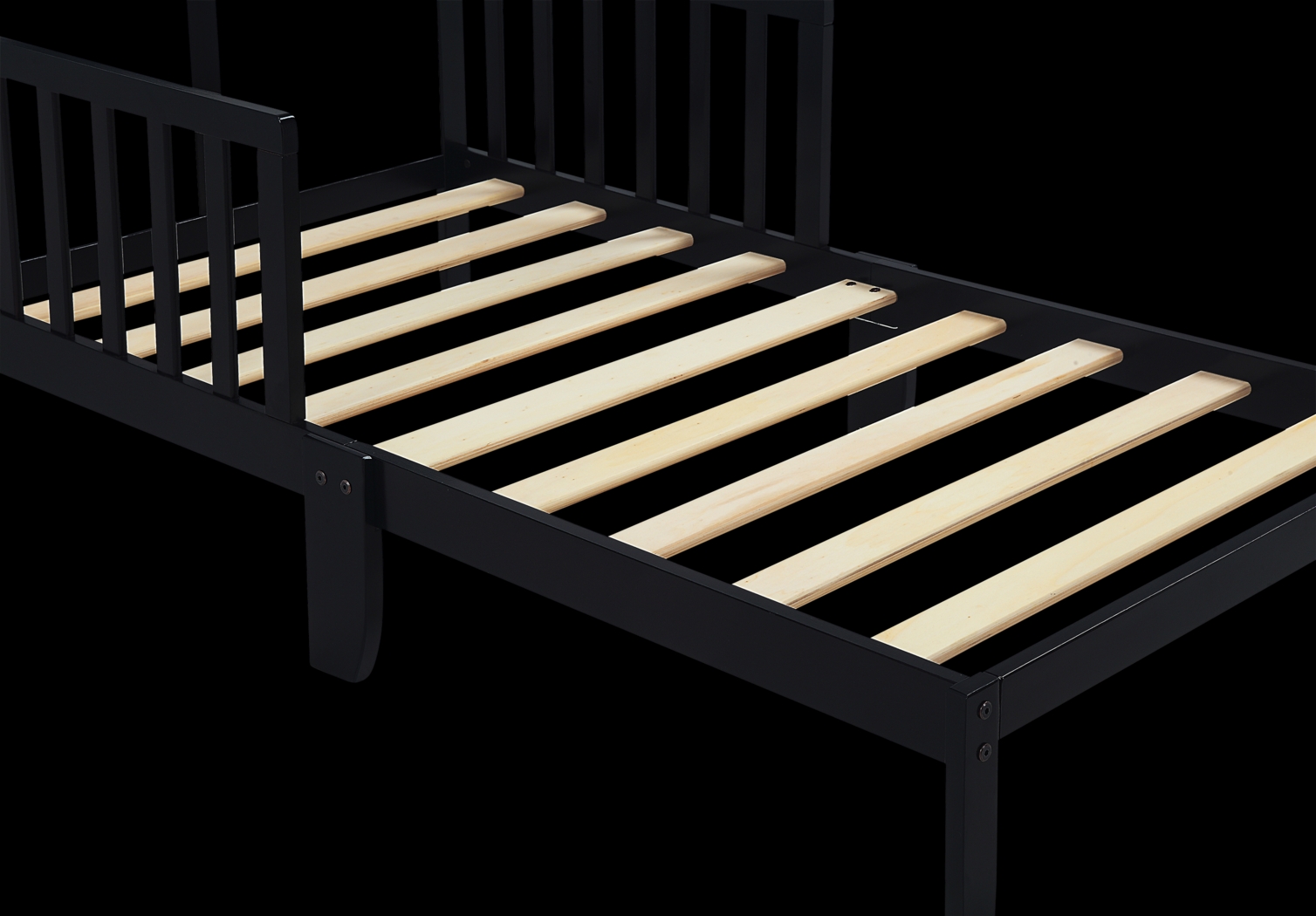 Kids Trovia Black Toddler Bed - Thumbnail - Image 2