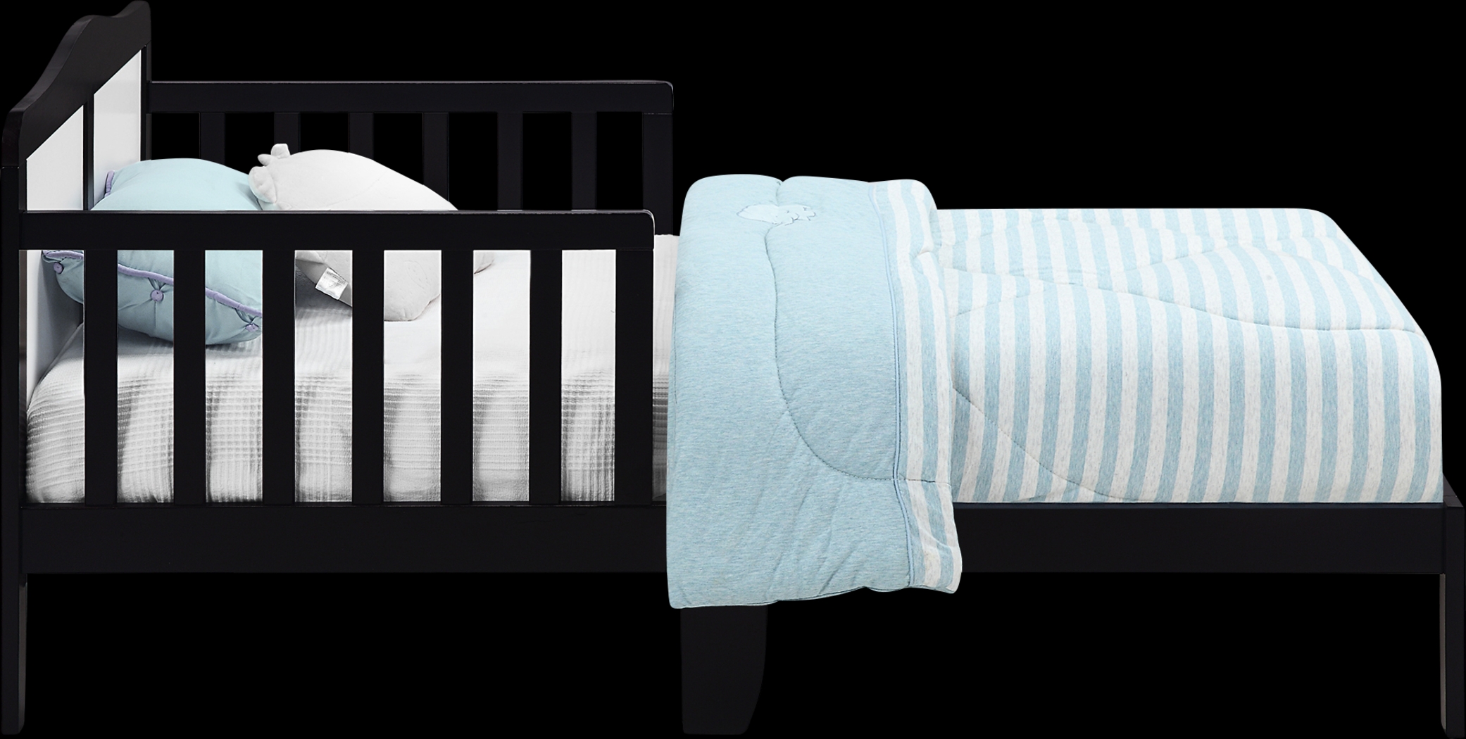 Kids Trovia Black Toddler Bed - Thumbnail - Image 5