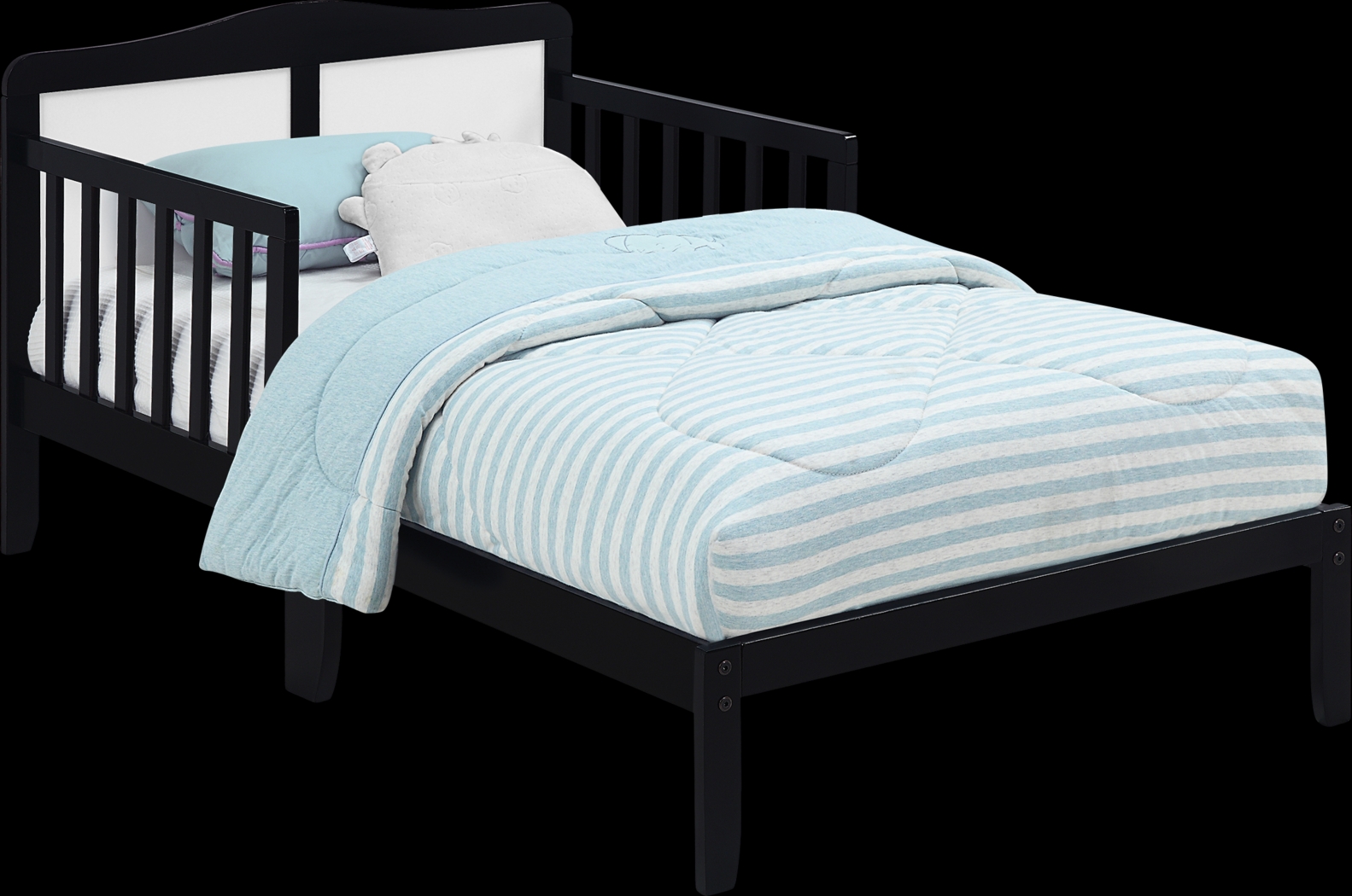 Kids Trovia Black Toddler Bed - Thumbnail - Image 1