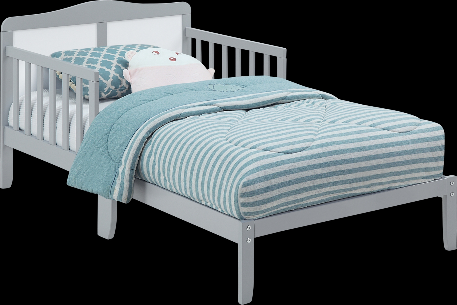 Kids Trovia Gray Toddler Bed - Thumbnail - Image 1