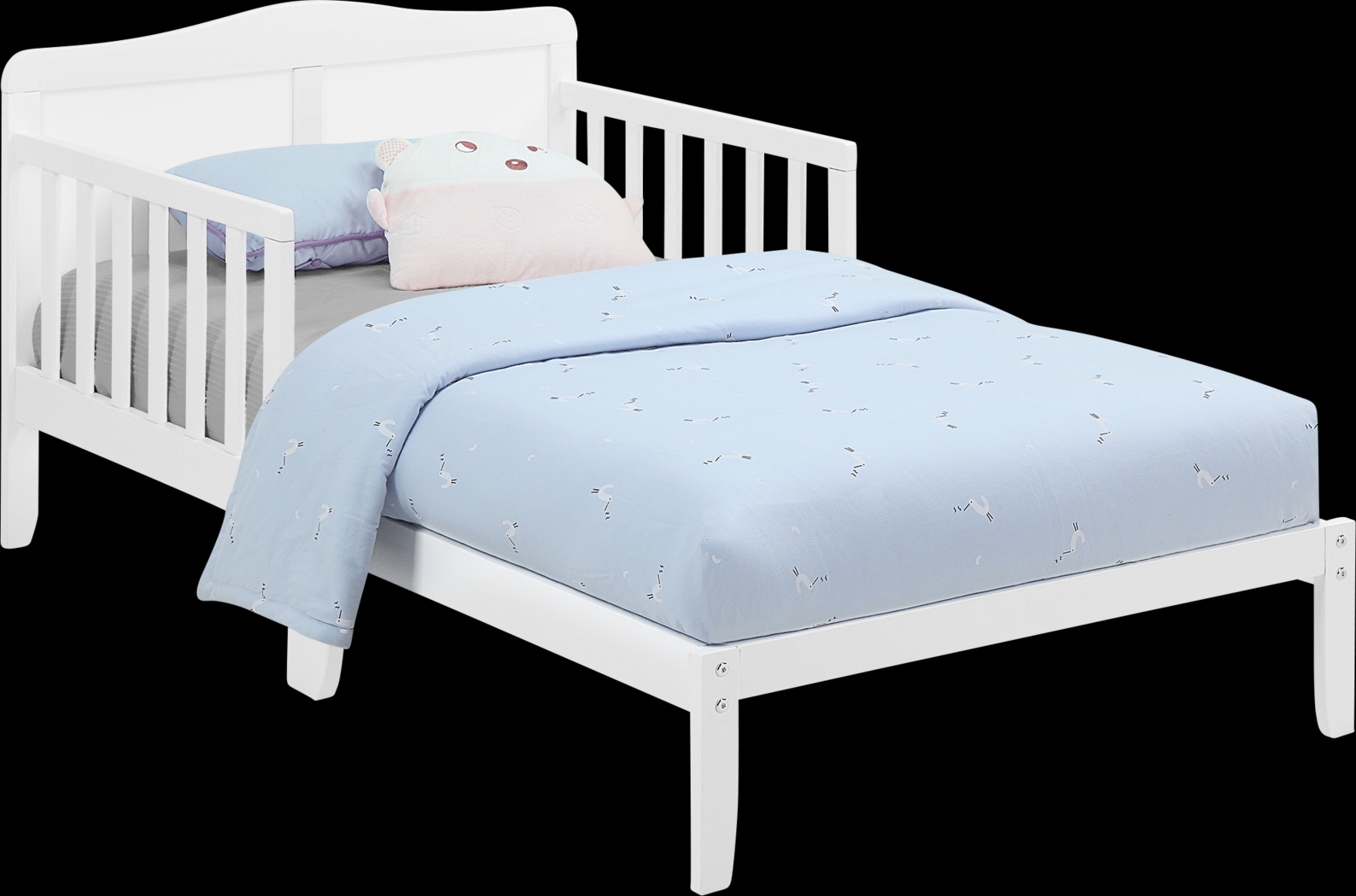 Kids Trovia White Toddler Bed - Thumbnail - Image 1