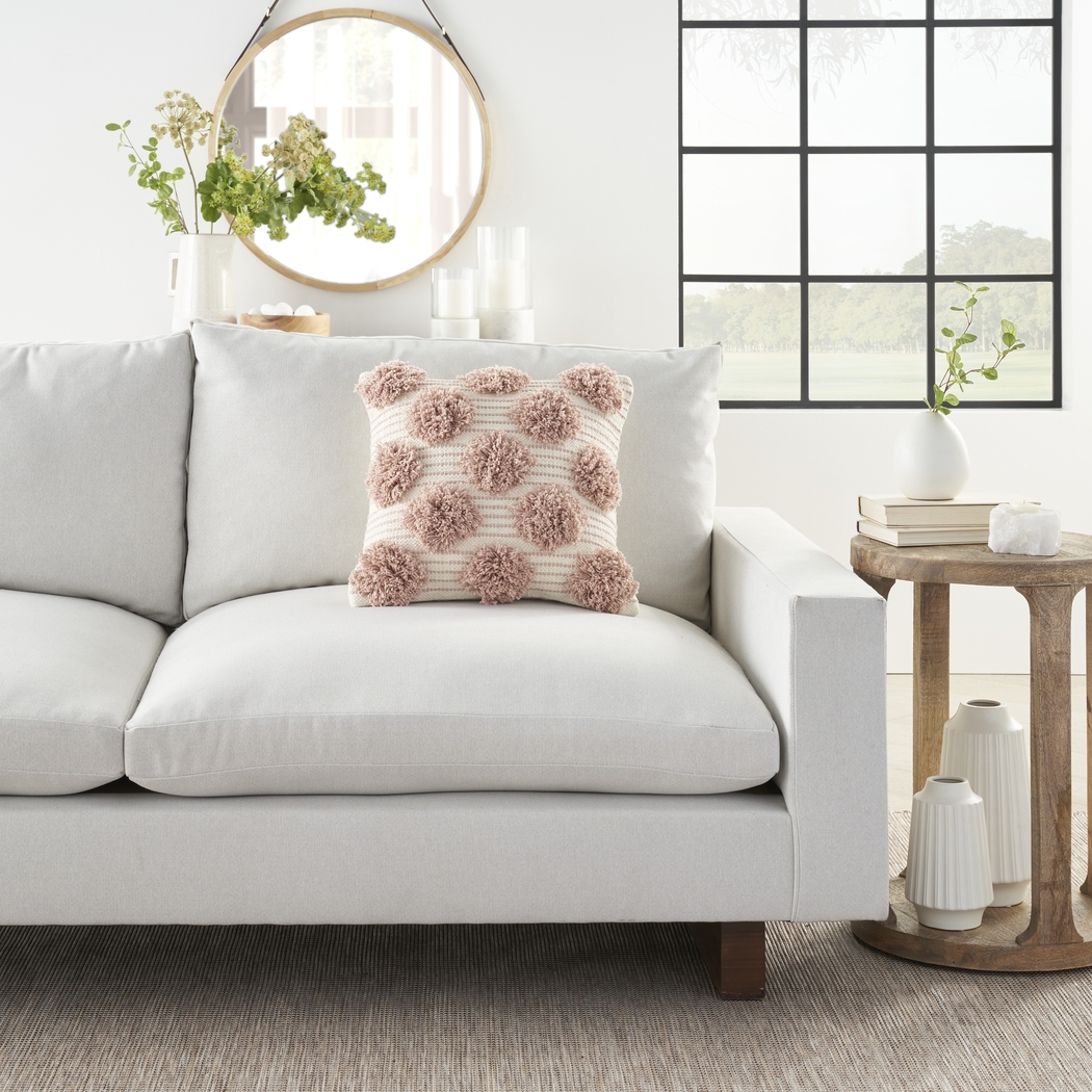 Kids Tuffnell Blush Throw Pillow - Thumbnail - Image 3