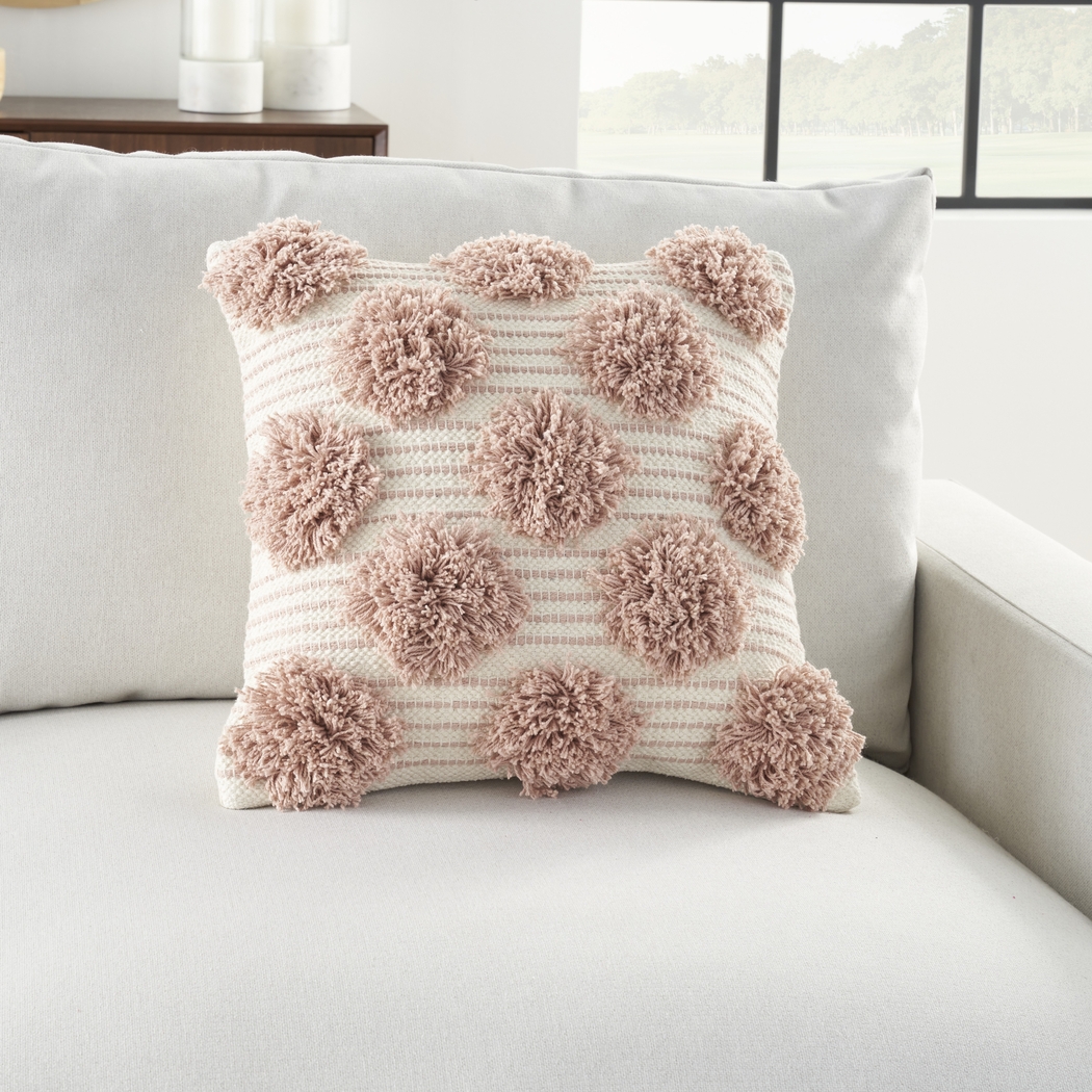 Kids Tuffnell Blush Throw Pillow - Thumbnail - Image 4