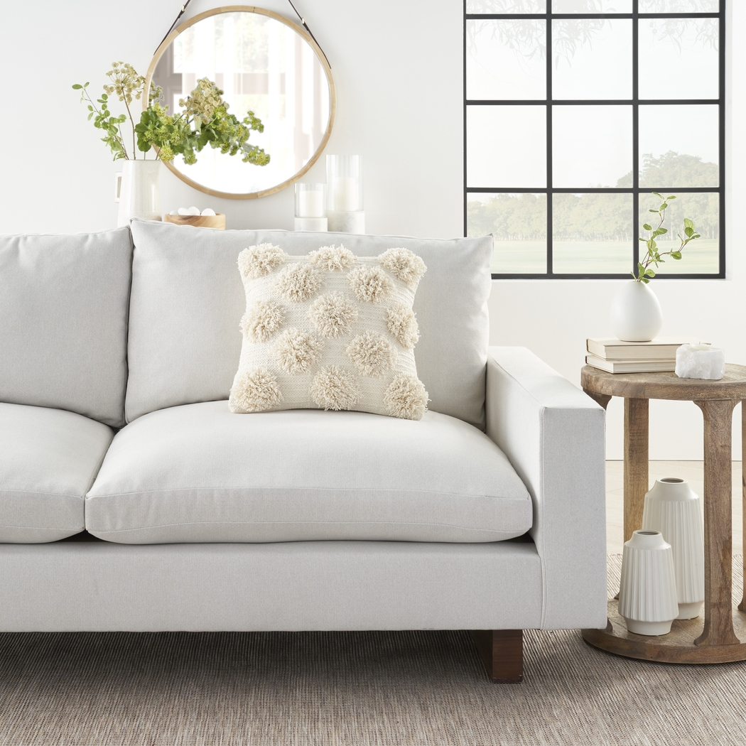 Kids Tuffnell Ivory Throw Pillow - Thumbnail - Image 3