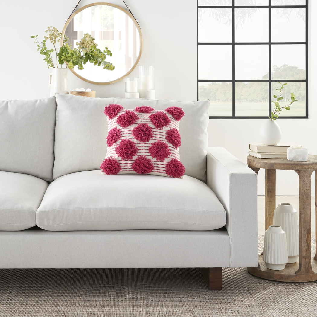 Kids Tuffnell Pink Throw Pillow - Thumbnail - Image 3