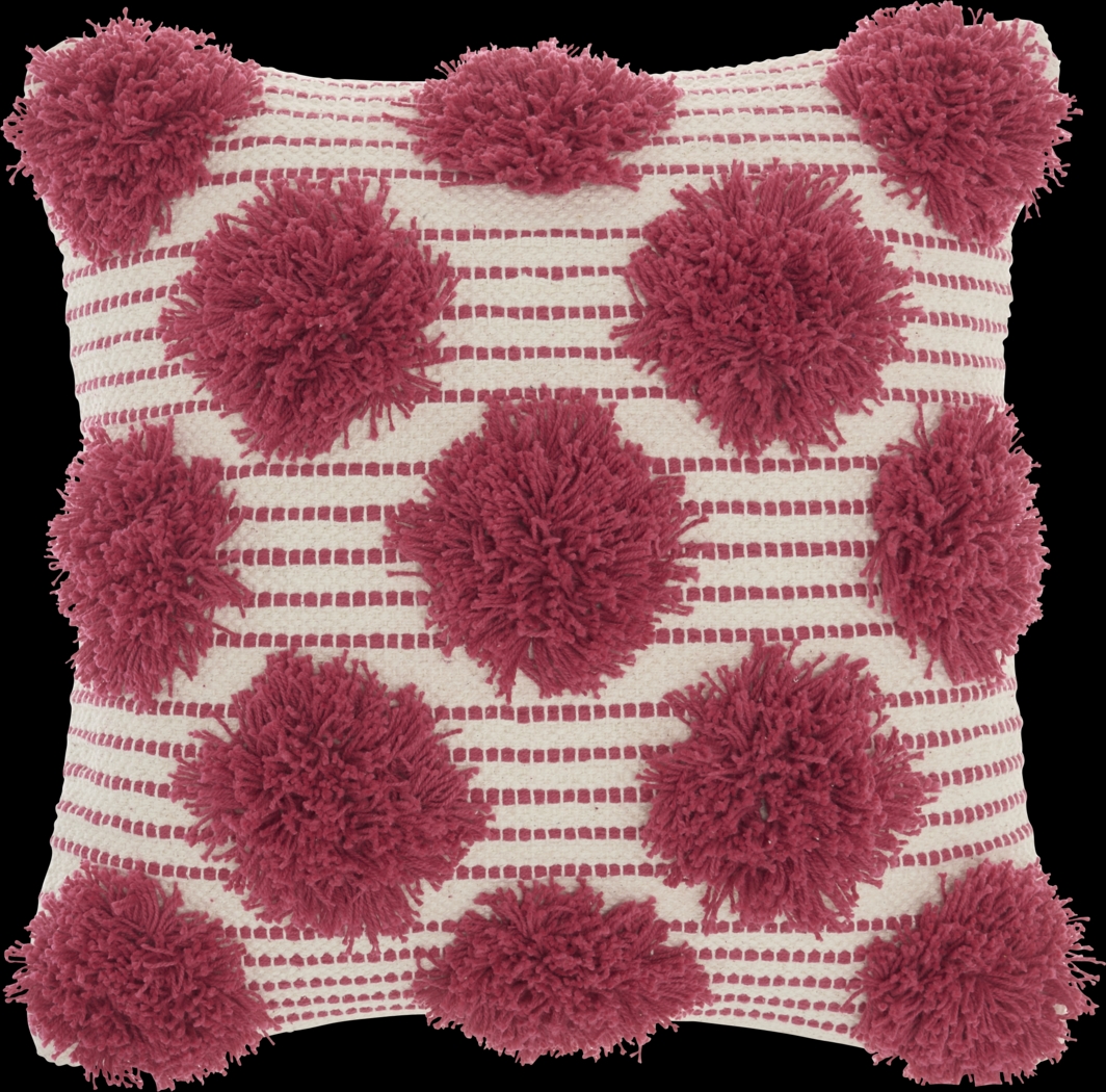 Kids Tuffnell Pink Throw Pillow - Thumbnail - Image 1