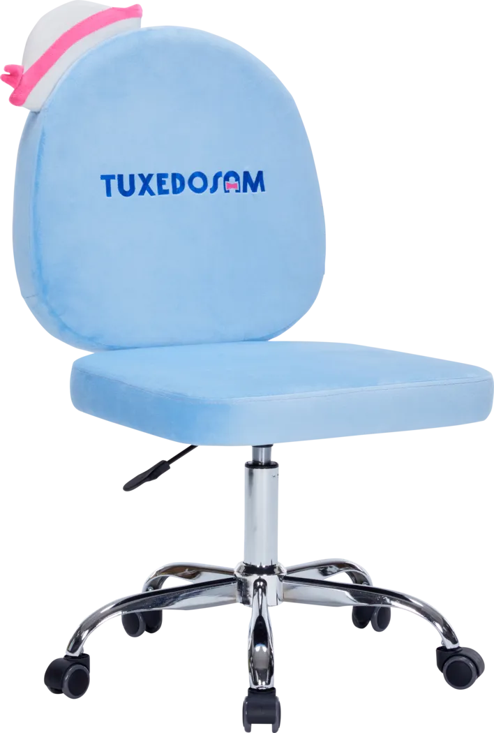 Kids Tuxedosam Blue Swivel Vanity Chair - Thumbnail - Image 2