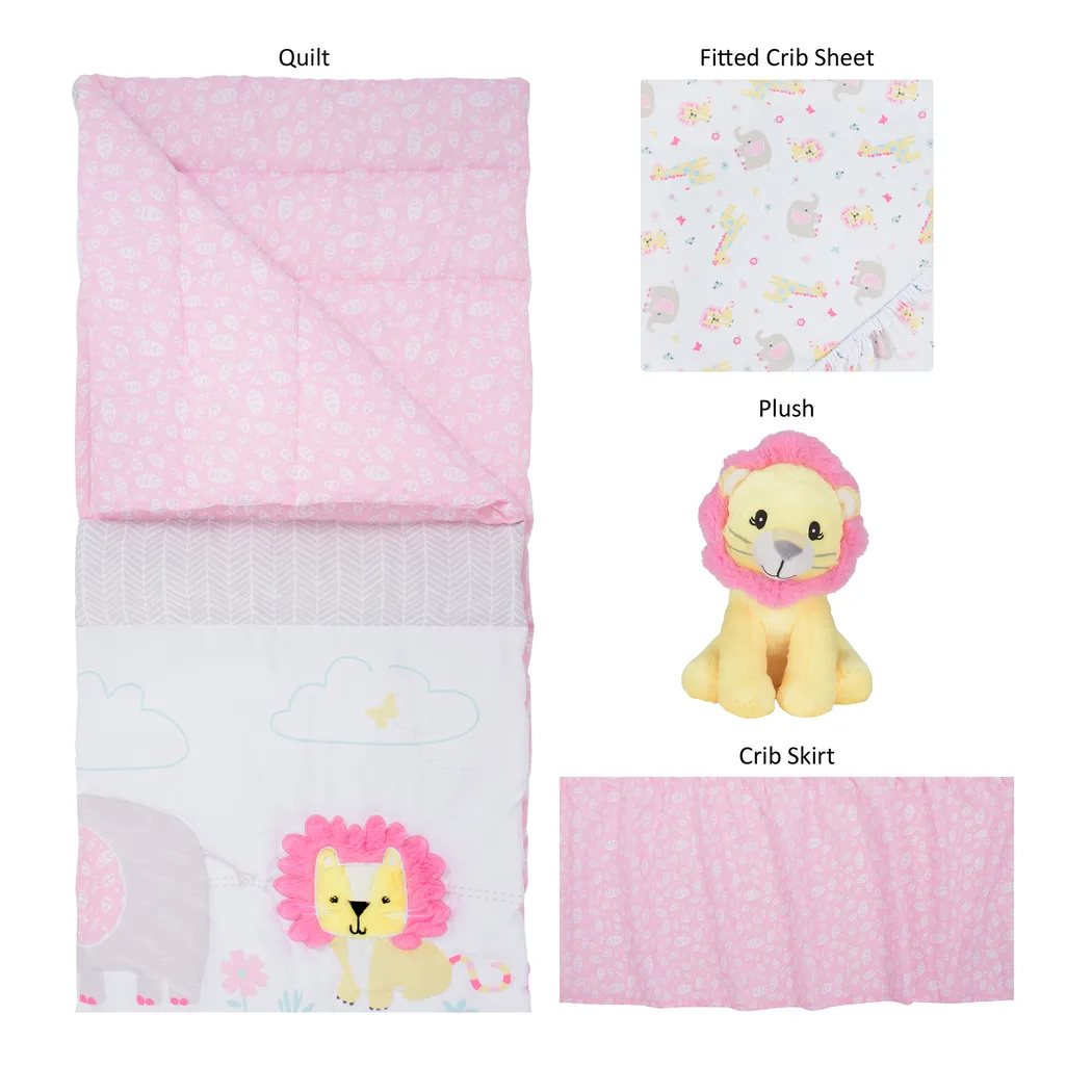Kids Unai Pink 4 Pc Baby Bedding Set - Thumbnail - Image 5