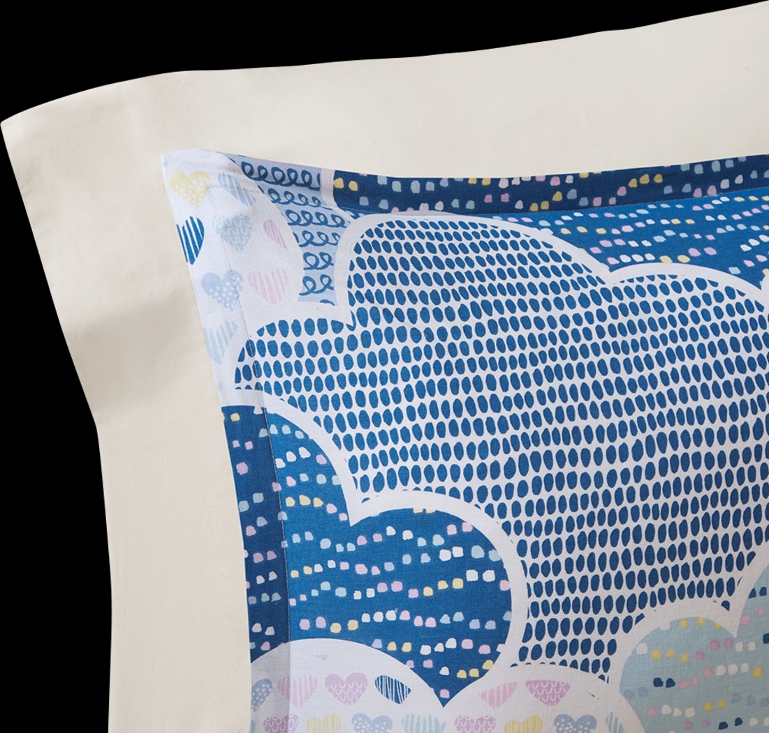 Kids Unicorn Clouds Blue Full Comforter Set - Thumbnail - Image 5