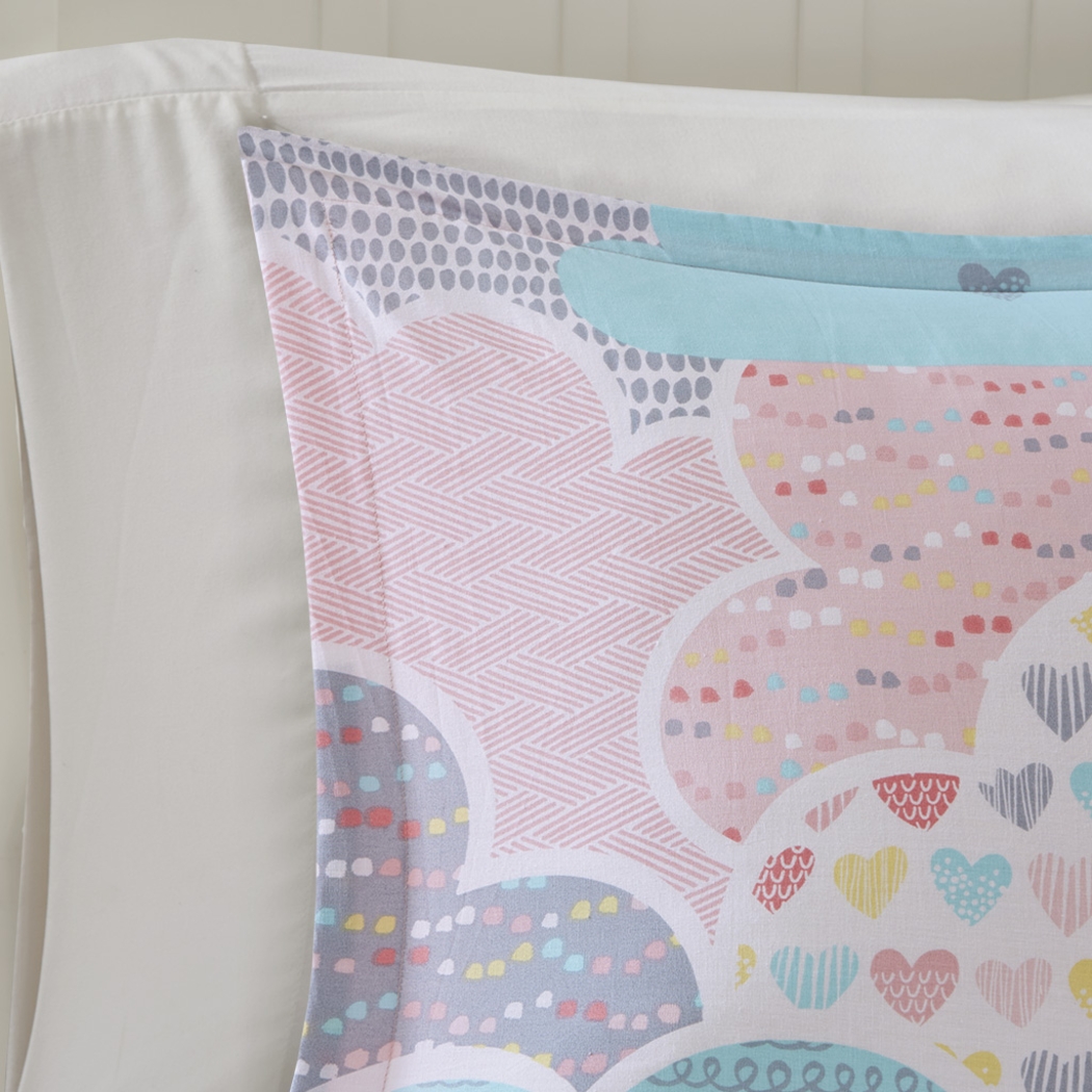 Kids Unicorn Clouds Pink Full/Queen Comforter Set - Thumbnail - Image 4