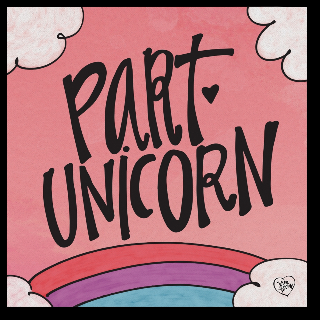 Kids Unicorn Queen Pink Artwork - Thumbnail - Image 1