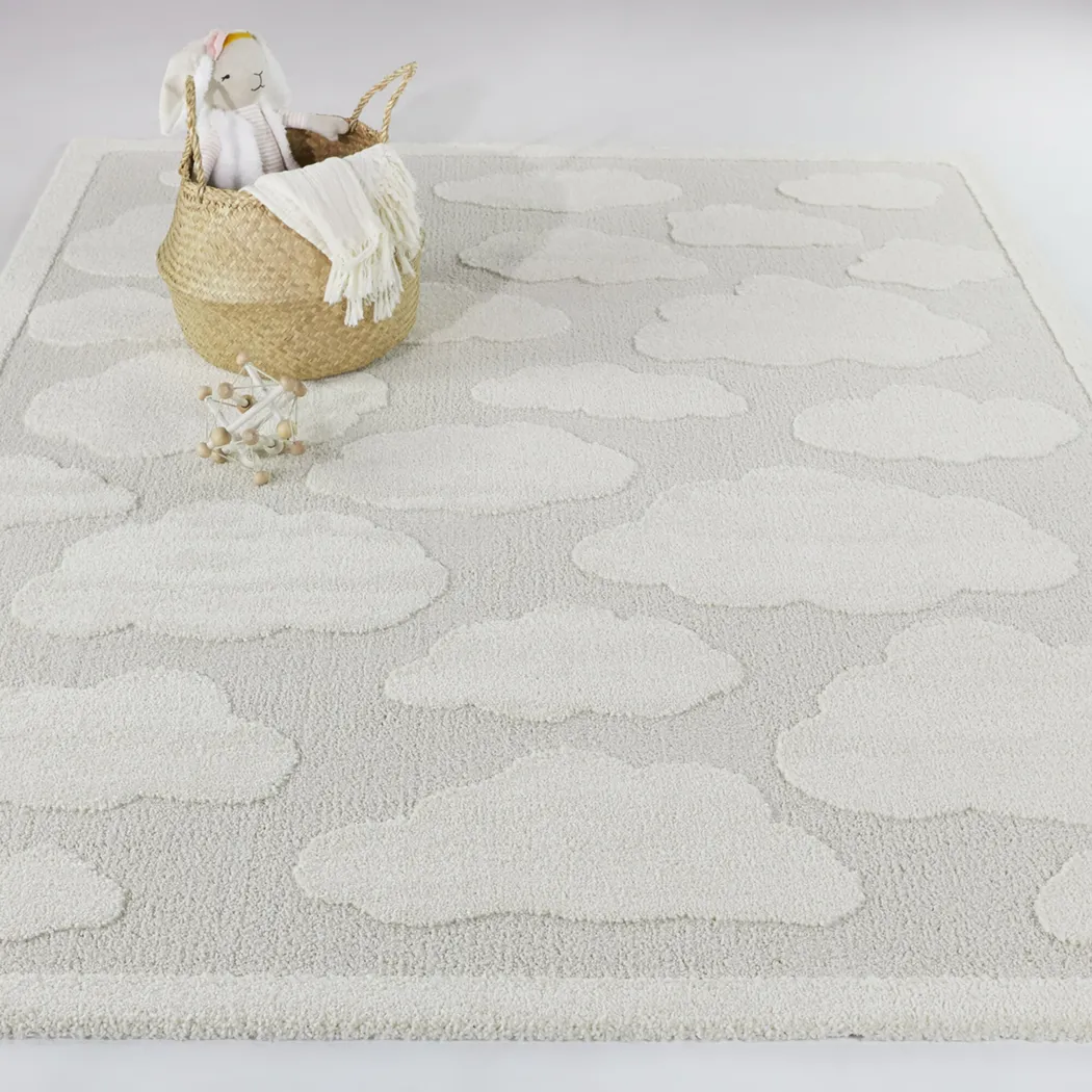 Kids Snuggle Skies Cream 5'3 x 7' Rug - Thumbnail - Image 2