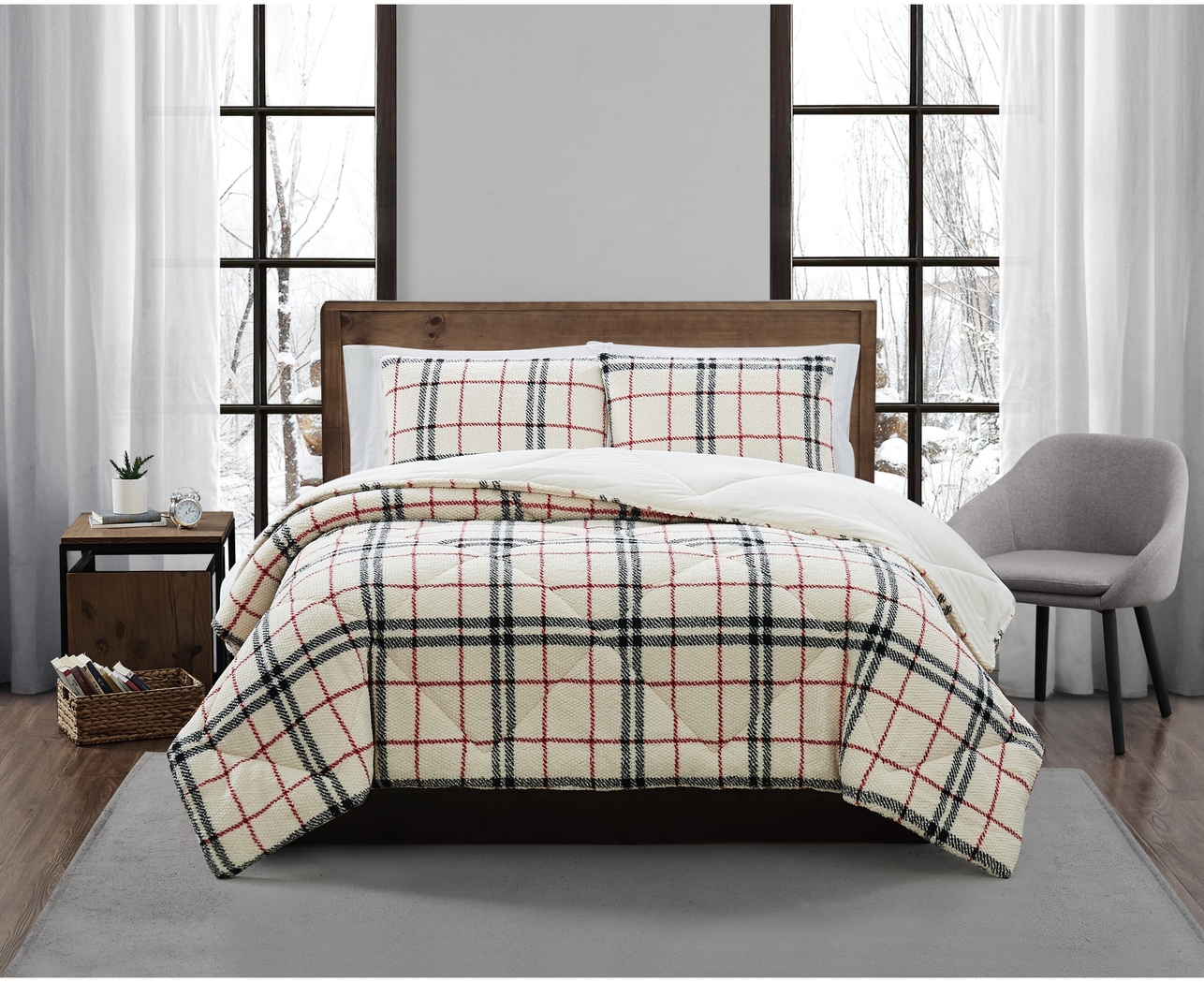 Kids Urban Cabin Black 3 Pc Full/Queen Comforter Set - Thumbnail - Image 1