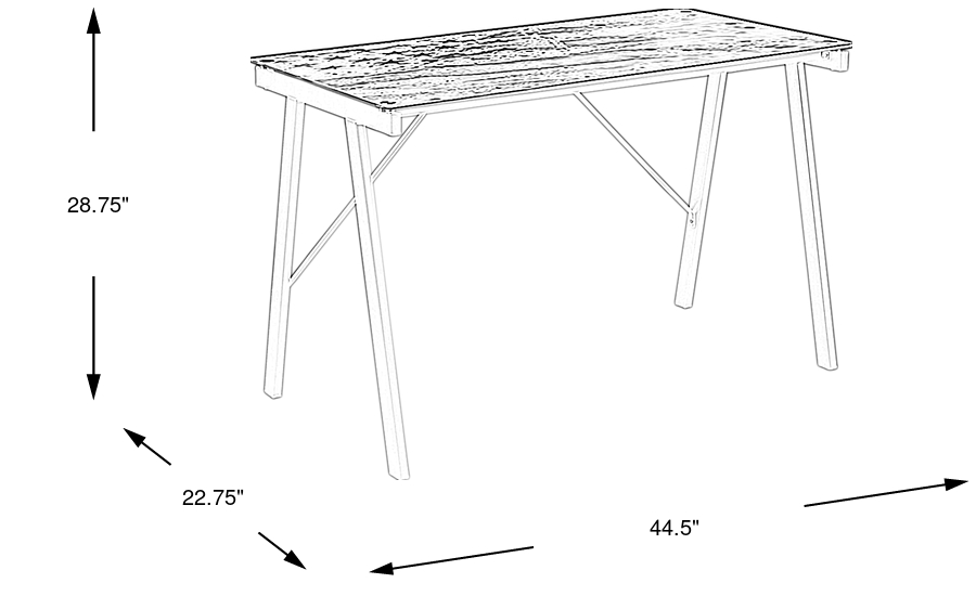 Dimension Image. Please refer to the Dimension Tab on this page for dimension details.
