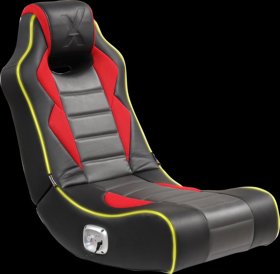 Kids Vahid Black/Red LED Gaming Rocker - Thumbnail - Image 12