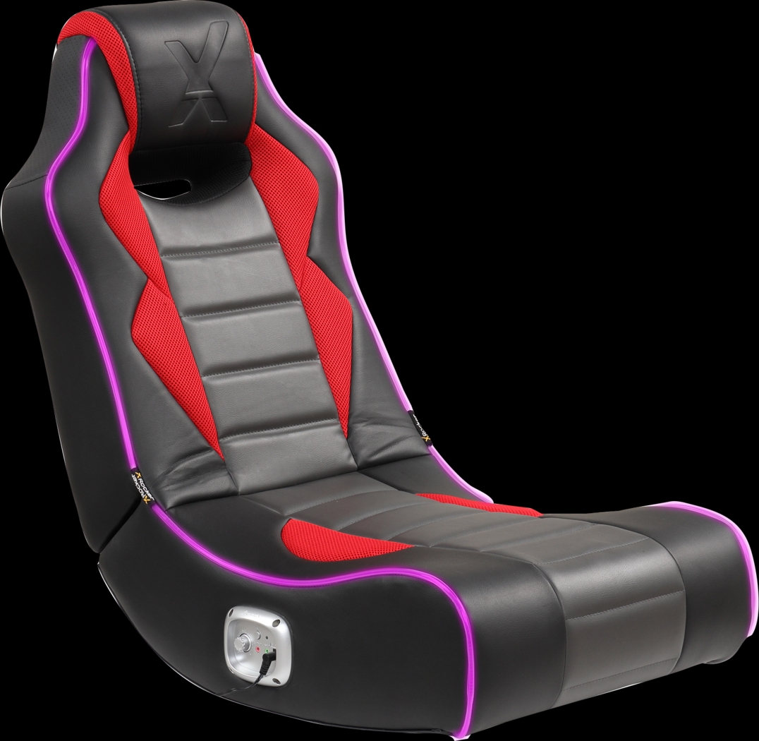 Kids Vahid Black/Red LED Gaming Rocker - Thumbnail - Image 13
