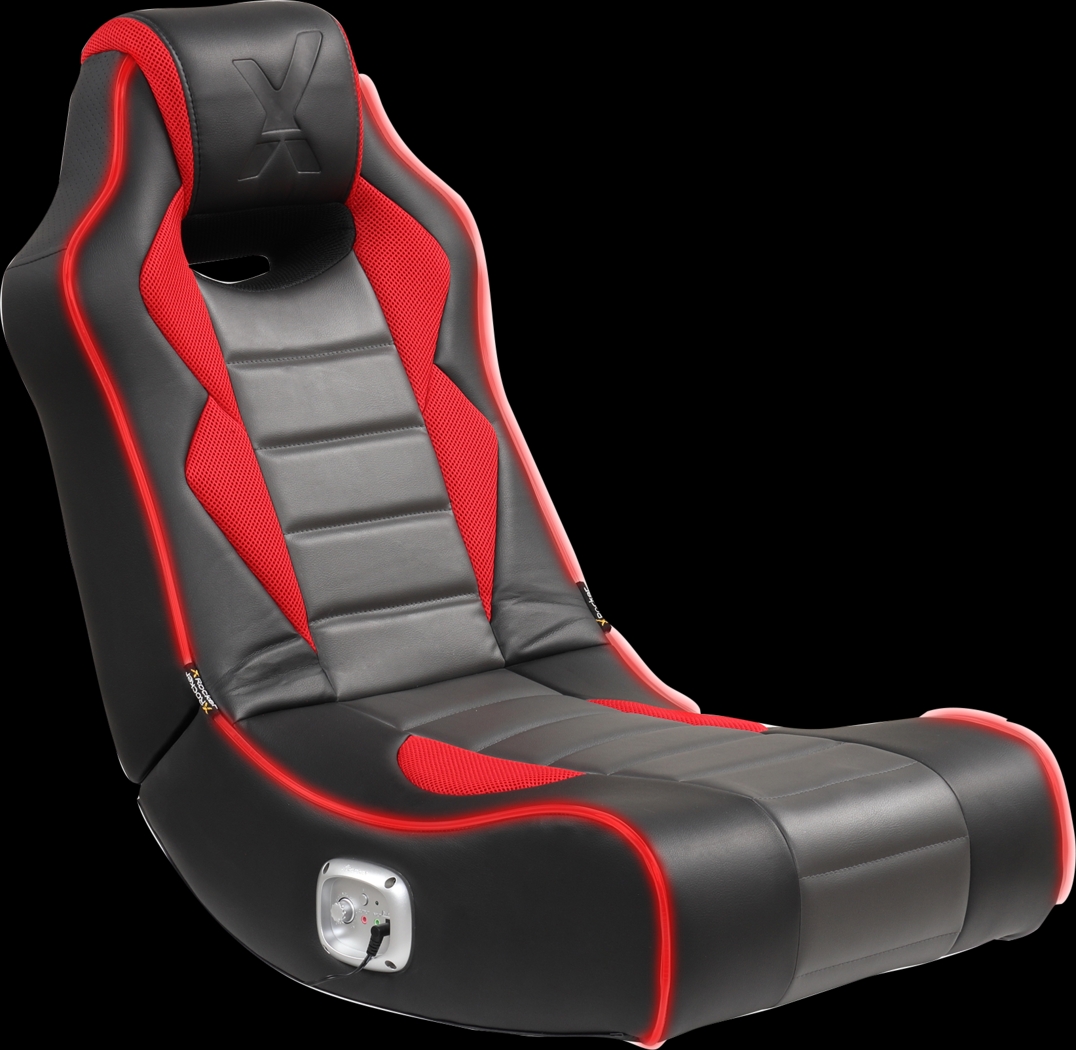 Kids Vahid Black/Red LED Gaming Rocker - Thumbnail - Image 14