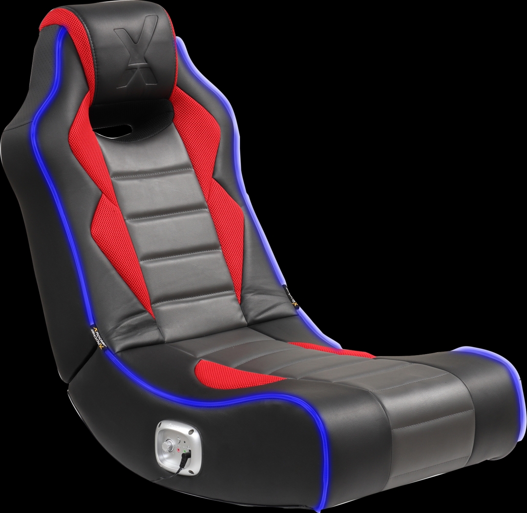 Kids Vahid Black/Red LED Gaming Rocker - Thumbnail - Image 15