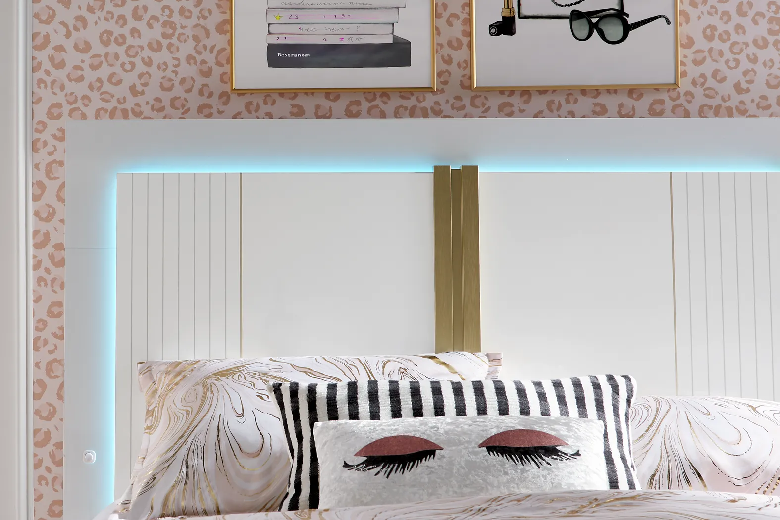 Kids Valentina White Full Sleigh Bed - Image 6