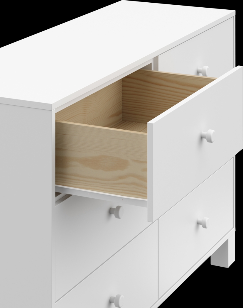 Kids Valesti II White Dresser - Thumbnail - Image 4