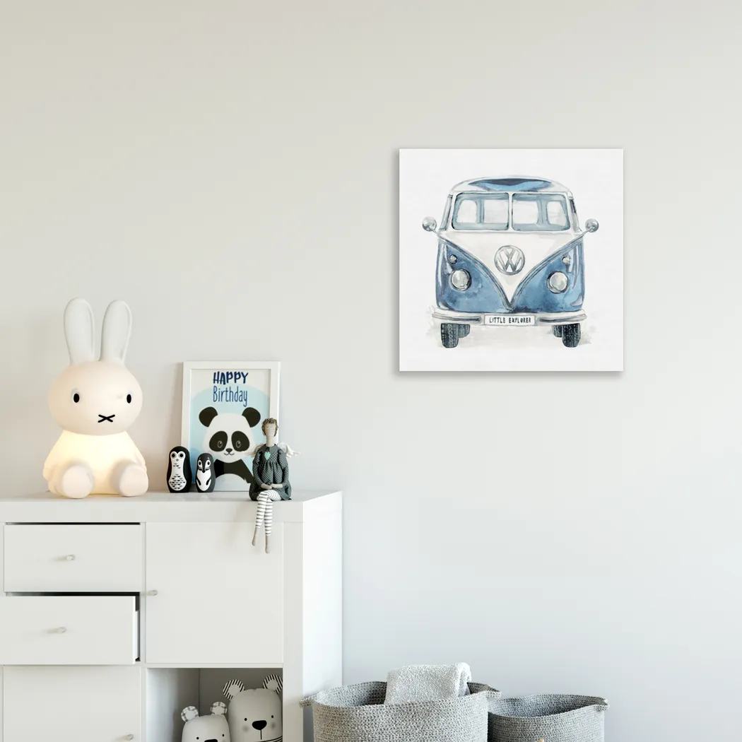 Kids Van Explorer Blue Small Wall Art - Thumbnail - Image 3