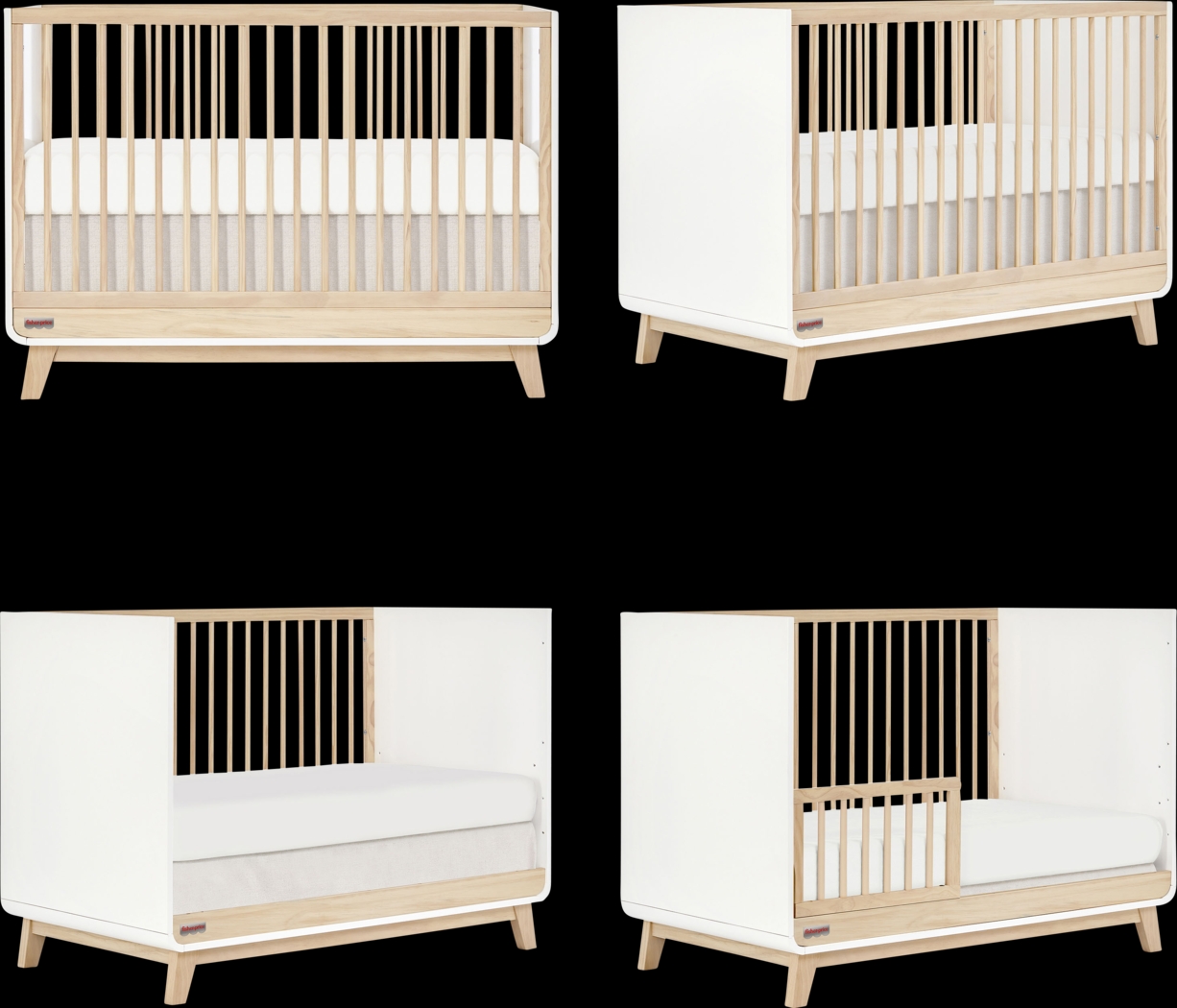 Kids Velqui White Convertible Crib - Thumbnail - Image 2