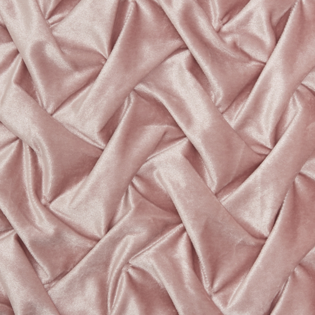 Kids Velvet Ruche Pink Accent Pillow - Thumbnail - Image 4