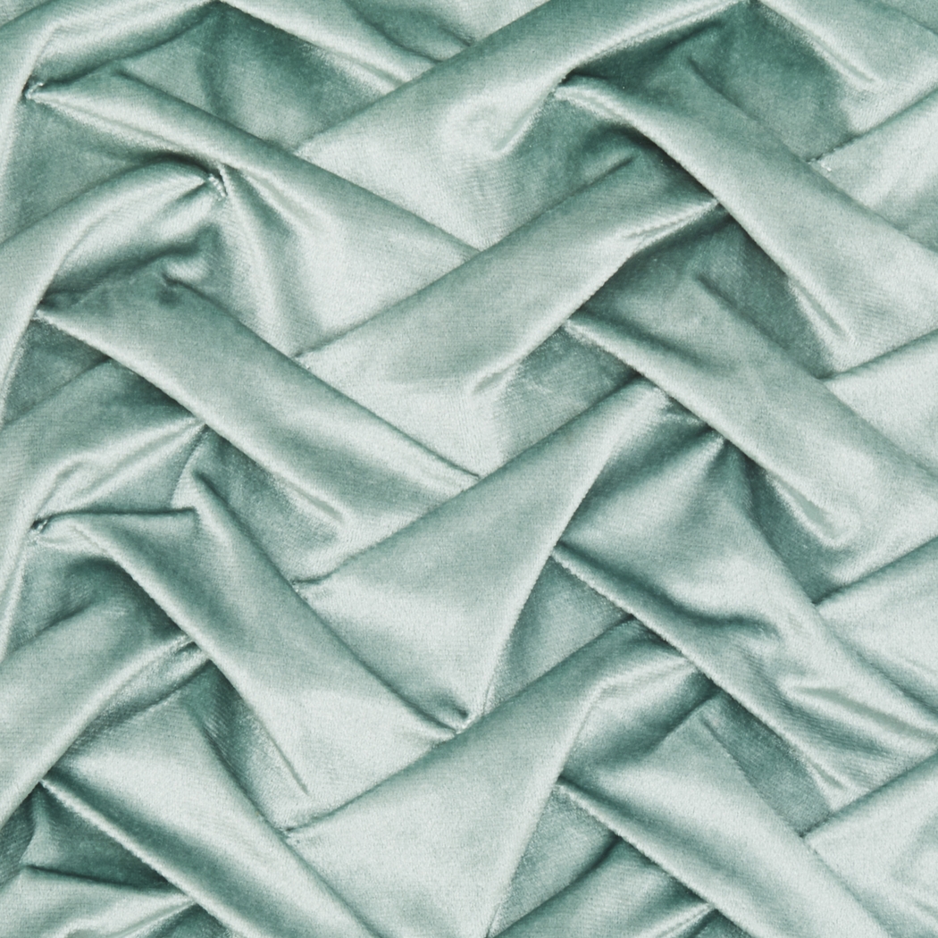 Kids Velvet Ruche Teal Accent Pillow - Thumbnail - Image 4