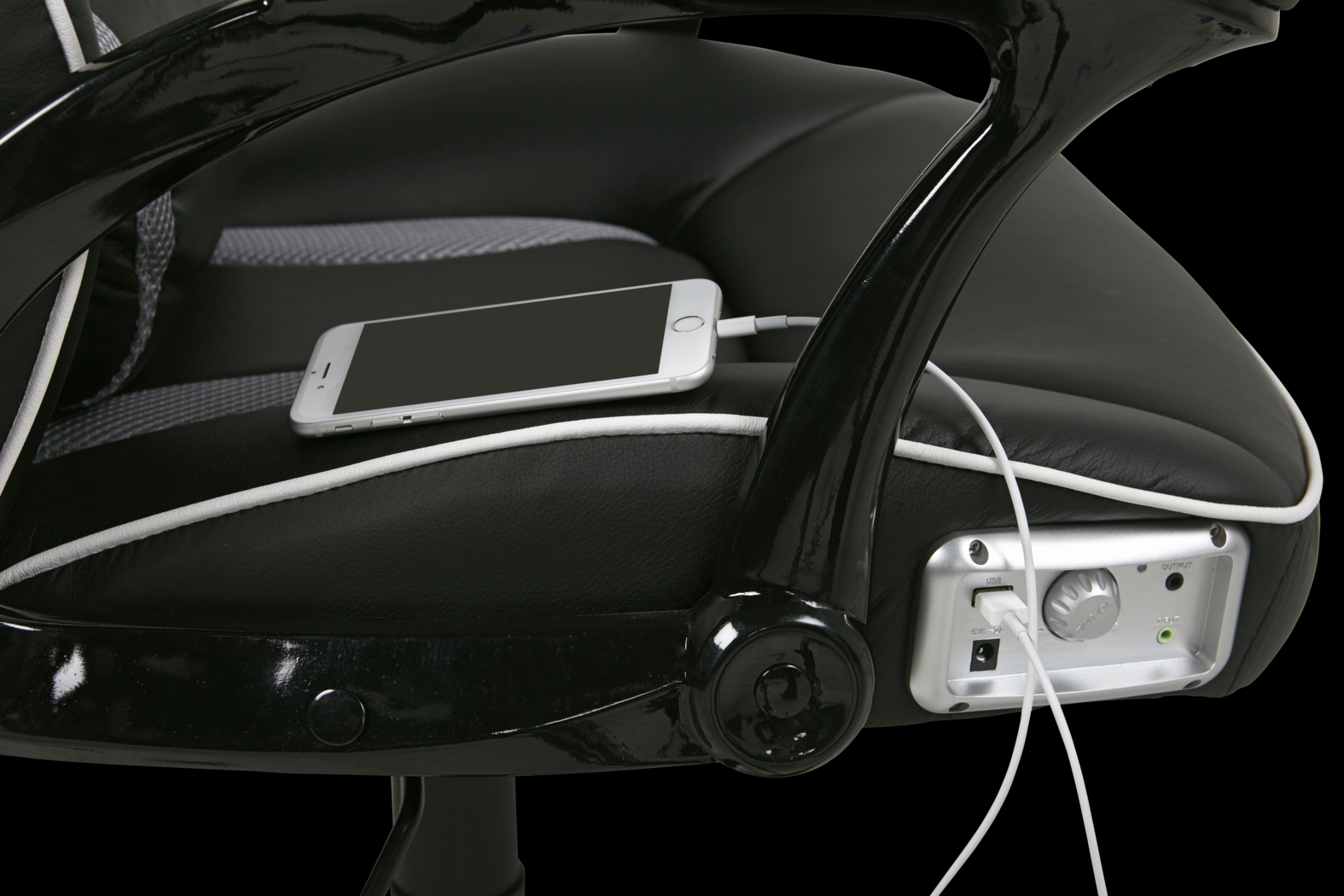 Kids Venture Quest Black/Gray Gaming Desk Chair - Thumbnail - Image 2