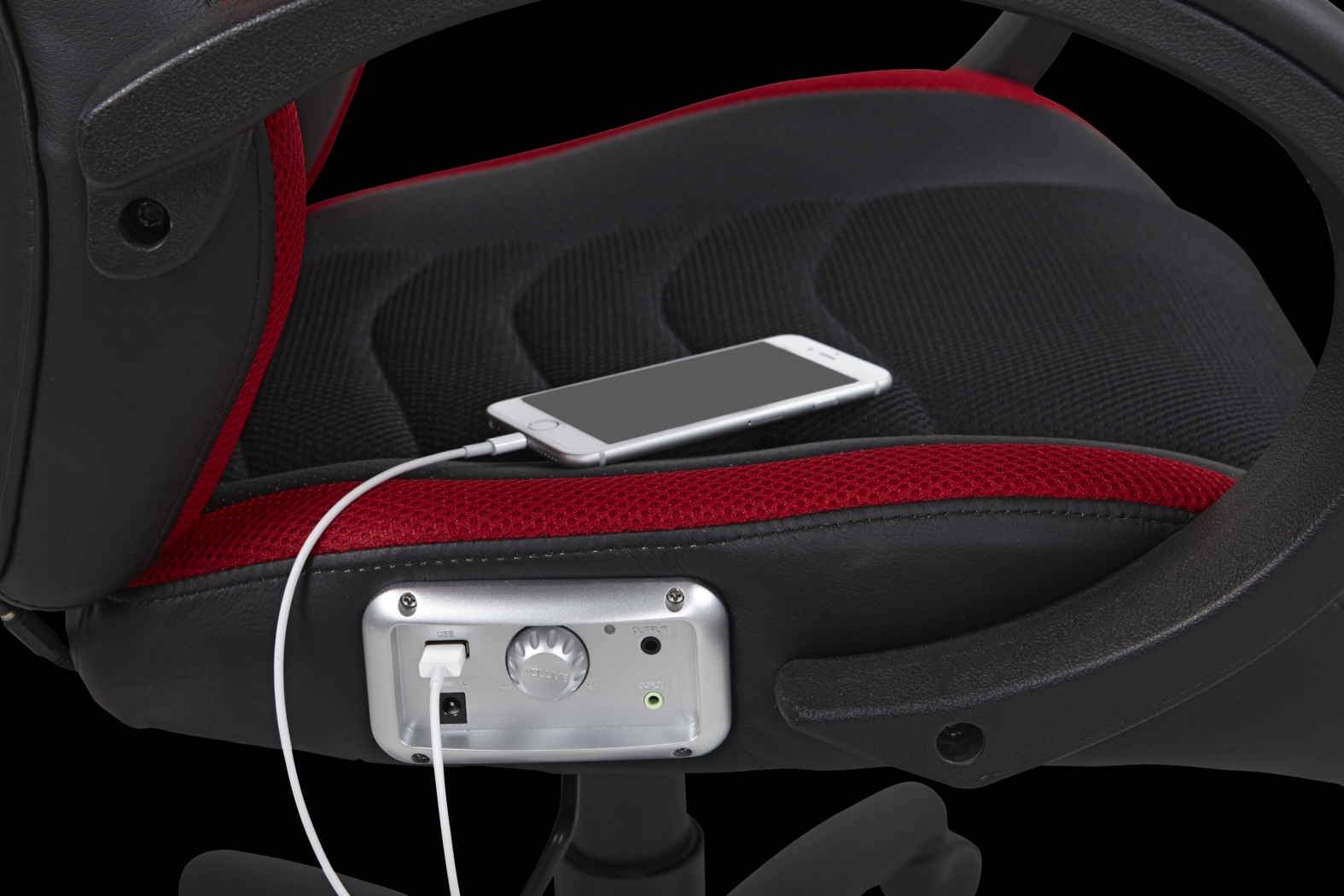 Kids Venture Quest Black/Red Gaming Desk Chair - Thumbnail - Image 2