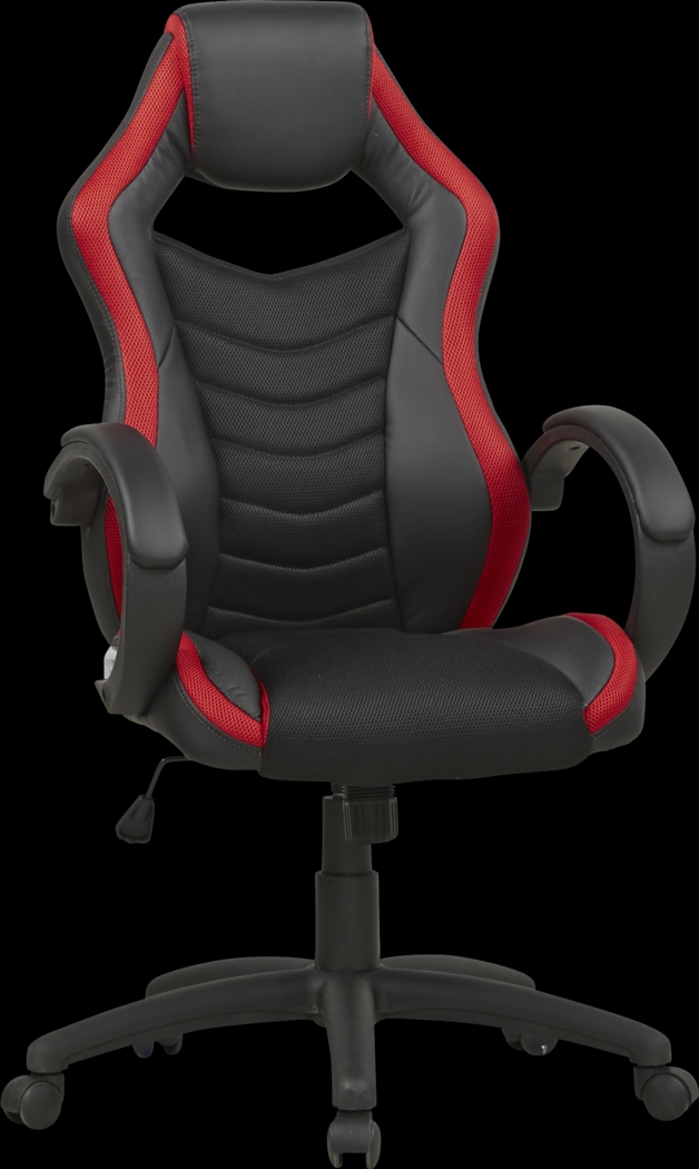Kids Venture Quest Black/Red Gaming Desk Chair - Thumbnail - Image 1