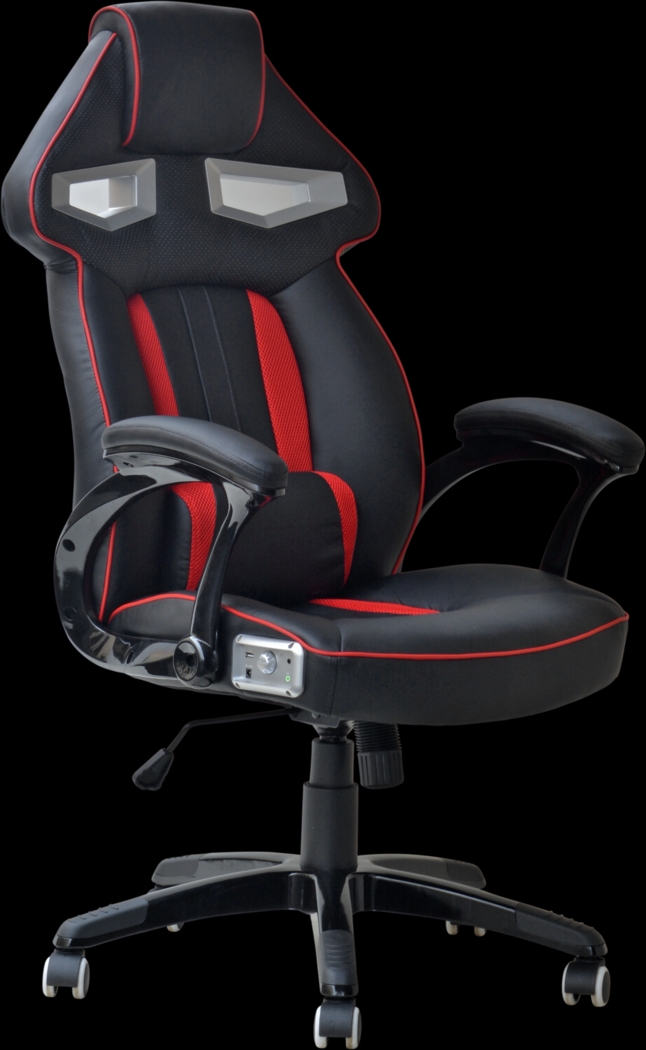 Kids Venture Quest Black/Red Gaming Desk Chair - Thumbnail - Image 1