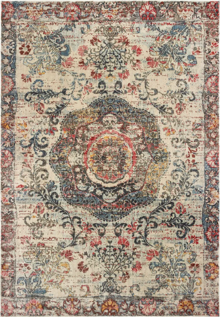 Kids Vintage Haven I Multi 5'3 x 7'6 Rug - Thumbnail - Image 1