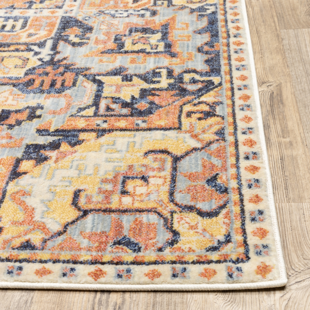 Kids Vintage Haven II Orange 7'10 x 10'10 Rug - Thumbnail - Image 5