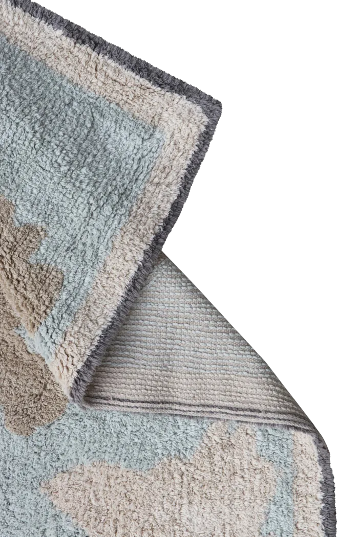 Kids Vintage Map Multi 4'7 x 6'7 Machine Washable Rug - Thumbnail - Image 6