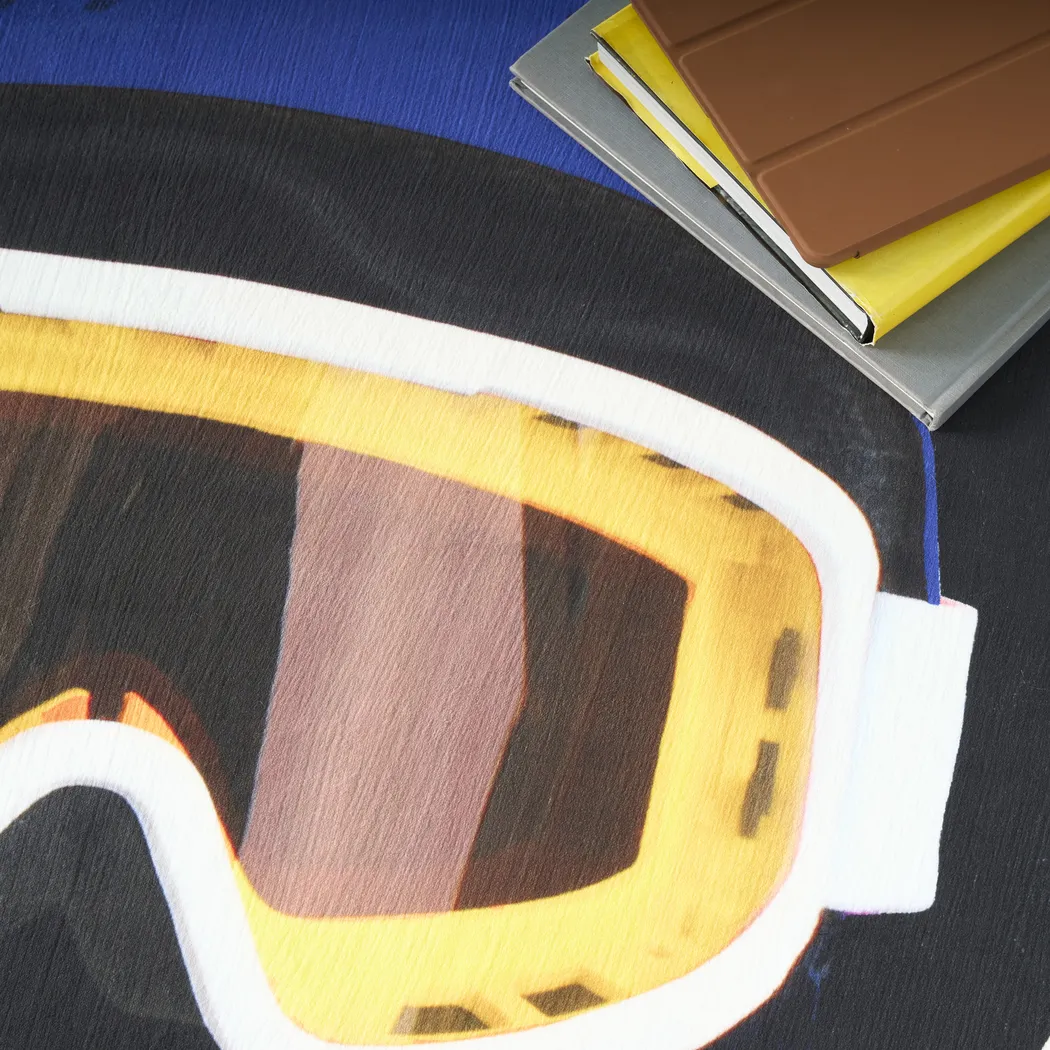 Kids Virtual Reality Navy 5' Round Rug - Thumbnail - Image 6