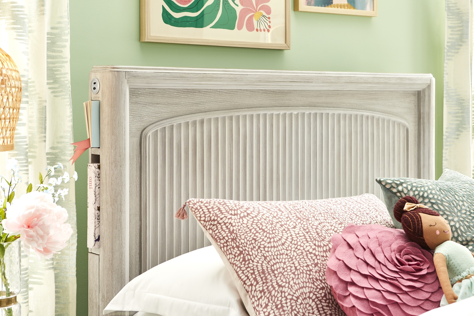 Kids Vivien Wirebrush Gray Full Cubby Bed - Thumbnail - Image 4