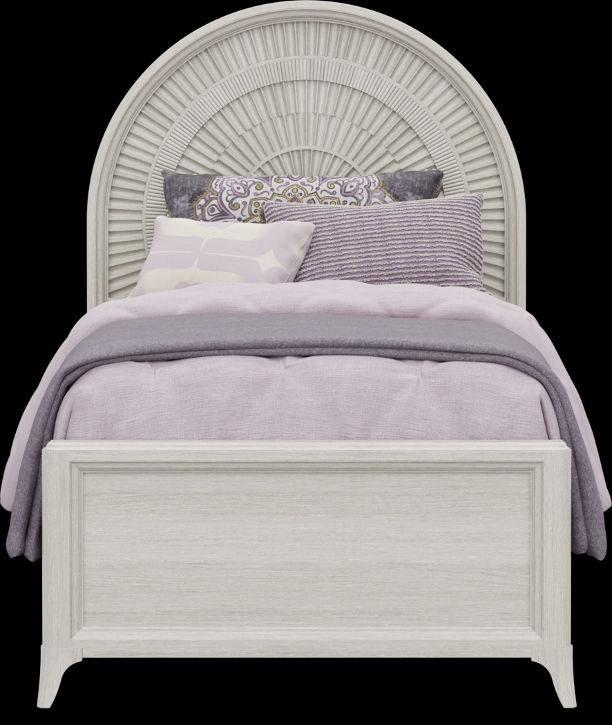 Kids Vivien Wirebrush Gray Twin Panel Bedroom - Thumbnail - Image 3