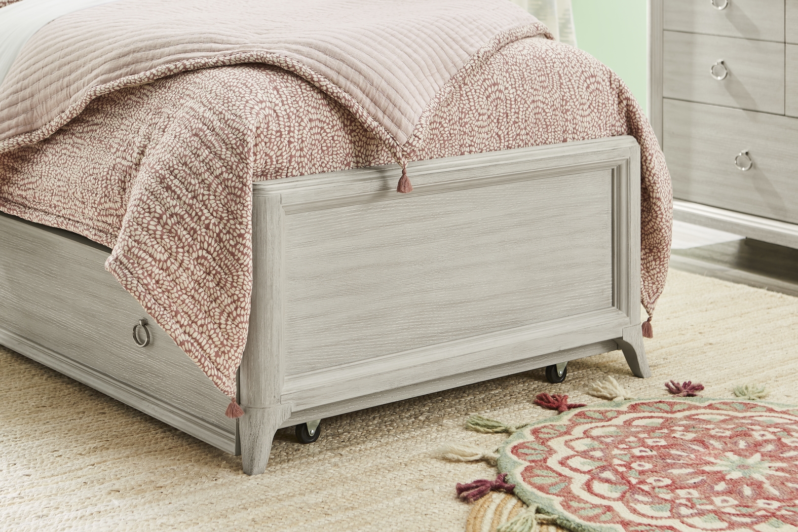 Kids Vivien Wirebrush Gray Twin Panel Bedroom - Thumbnail - Image 6