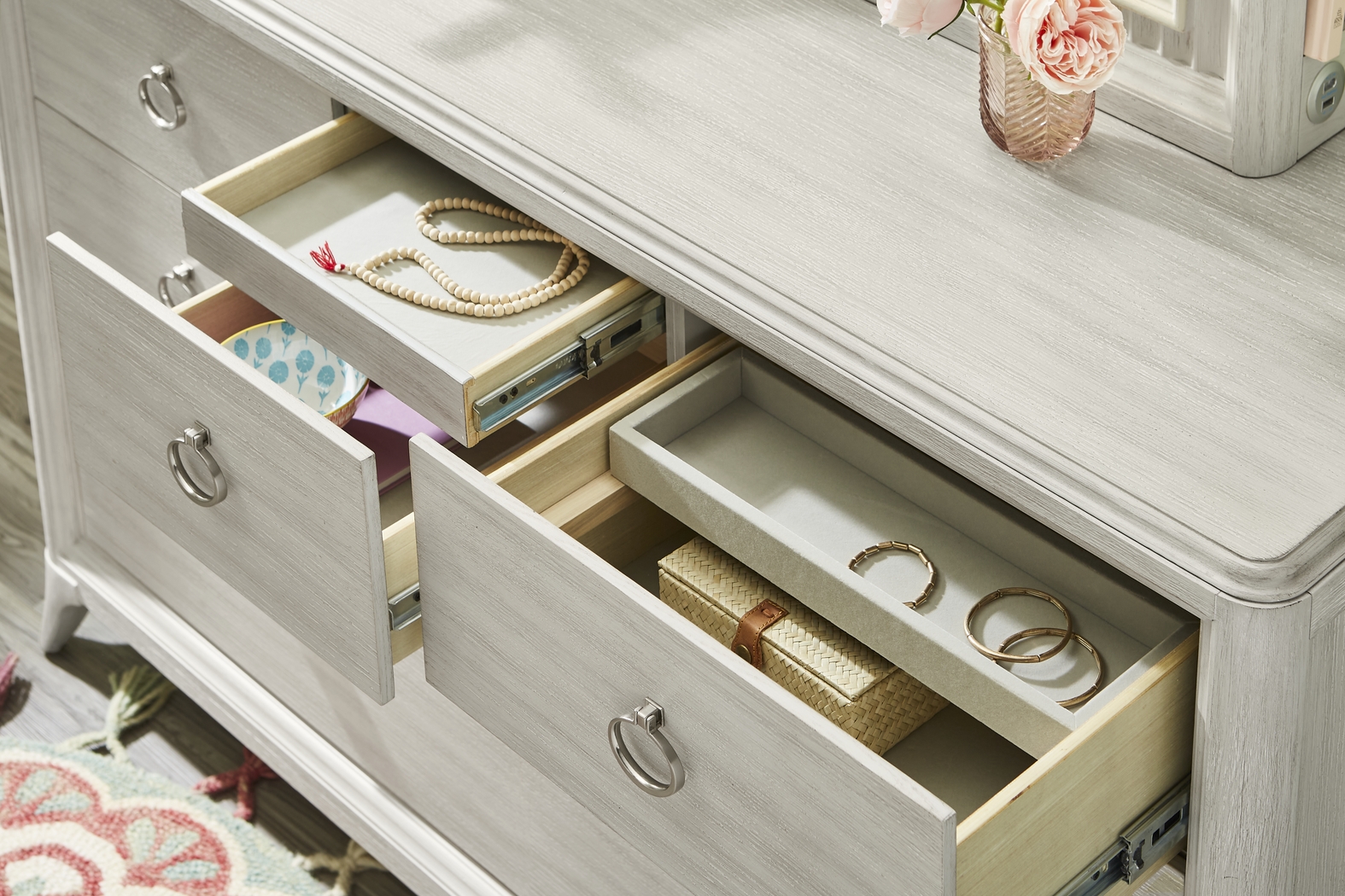 Kids Vivien Wirebrush Gray Twin Panel Bedroom - Thumbnail - Image 10