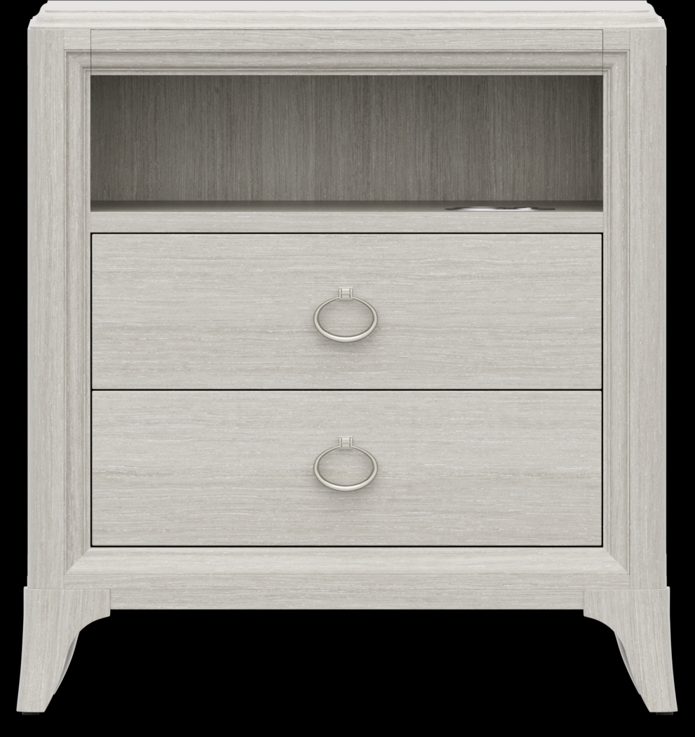 Kids Vivien Wirebrush Gray Nightstand - Thumbnail - Image 1