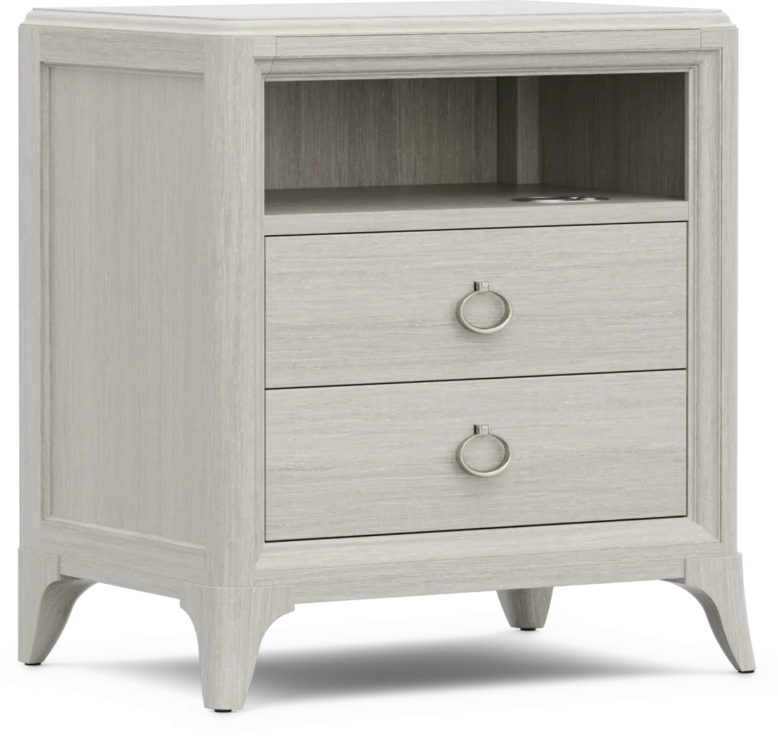 Kids Vivien Wirebrush Gray Nightstand - Thumbnail - Image 2