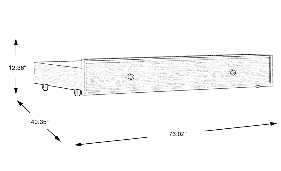 Dimension Image. Please refer to the Dimension Tab on this page for dimension details.