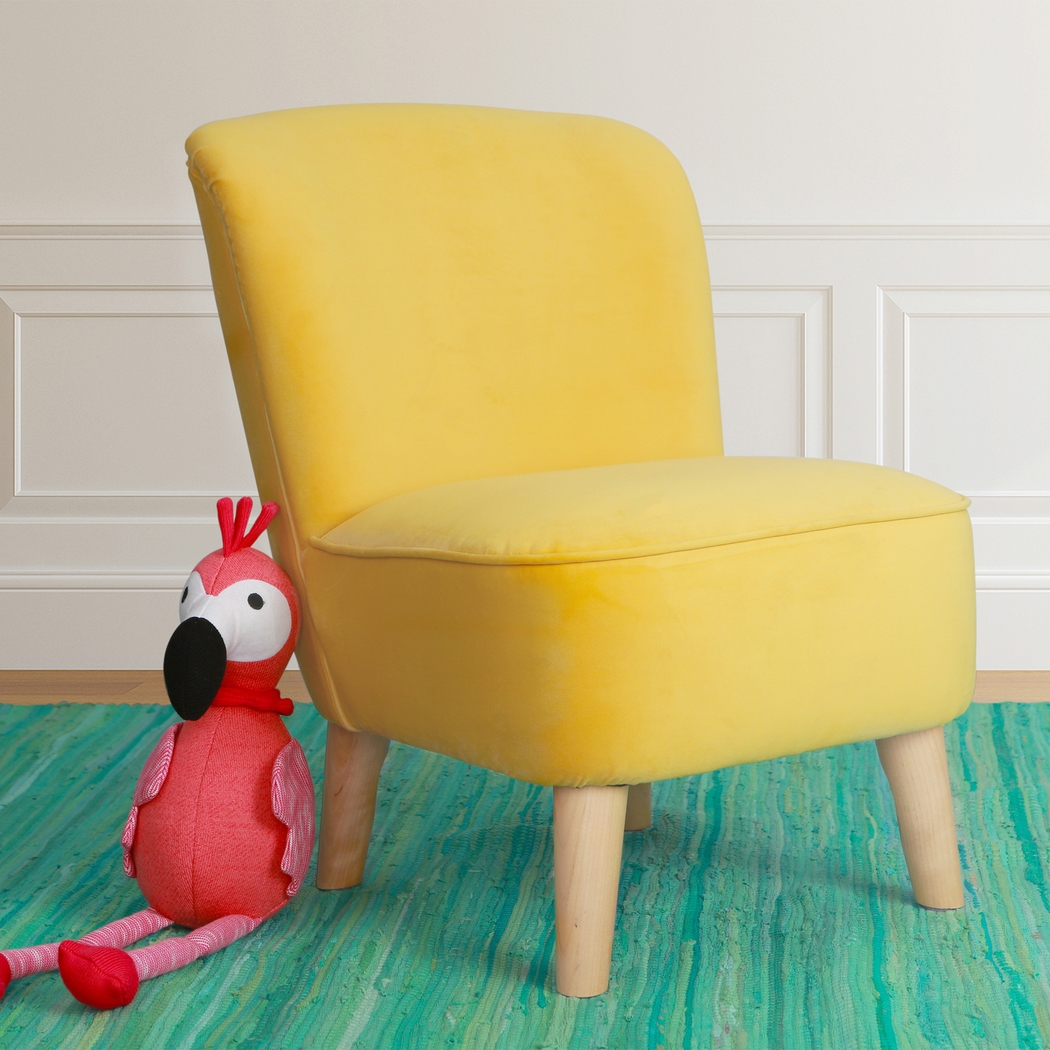 Kids Vonny Gold Accent Chair - Thumbnail - Image 3