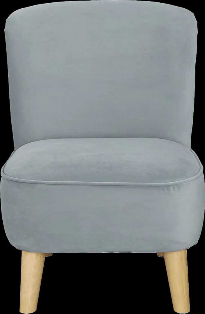 Kids Vonny Gray Accent Chair - Thumbnail - Image 2