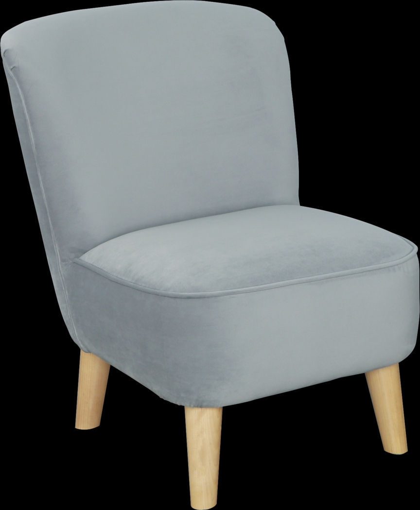 Kids Vonny Gray Accent Chair - Thumbnail - Image 1