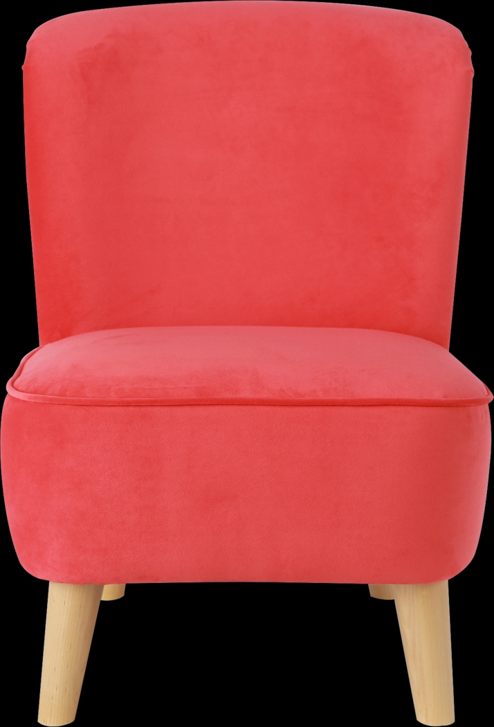 Kids Vonny Red Accent Chair - Thumbnail - Image 2