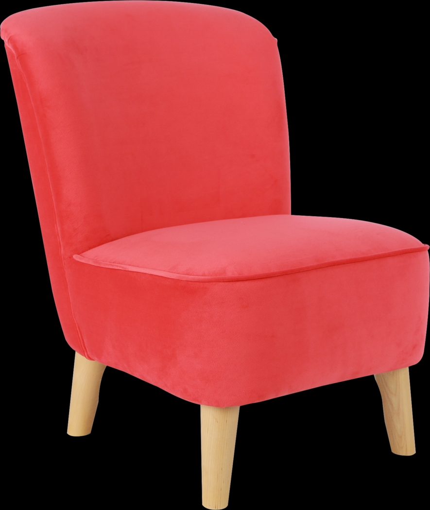 Kids Vonny Red Accent Chair - Thumbnail - Image 1