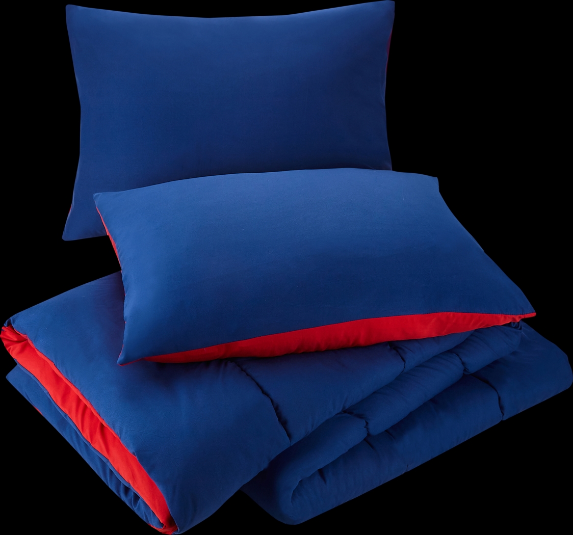 Kids Vroomy Blue Full/Queen Comforter Set - Thumbnail - Image 4