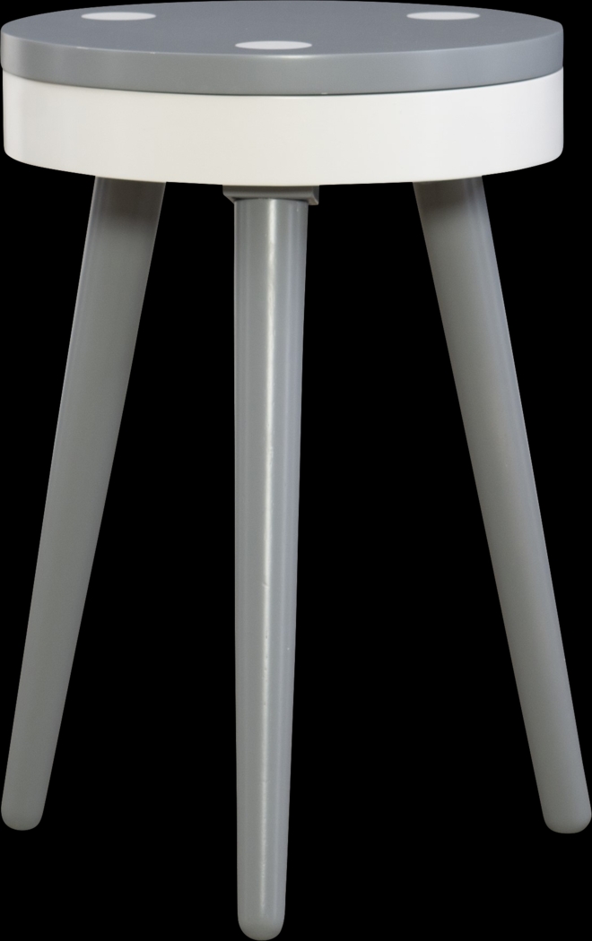 Kids Wafer Gray Accent Table - Thumbnail - Image 1